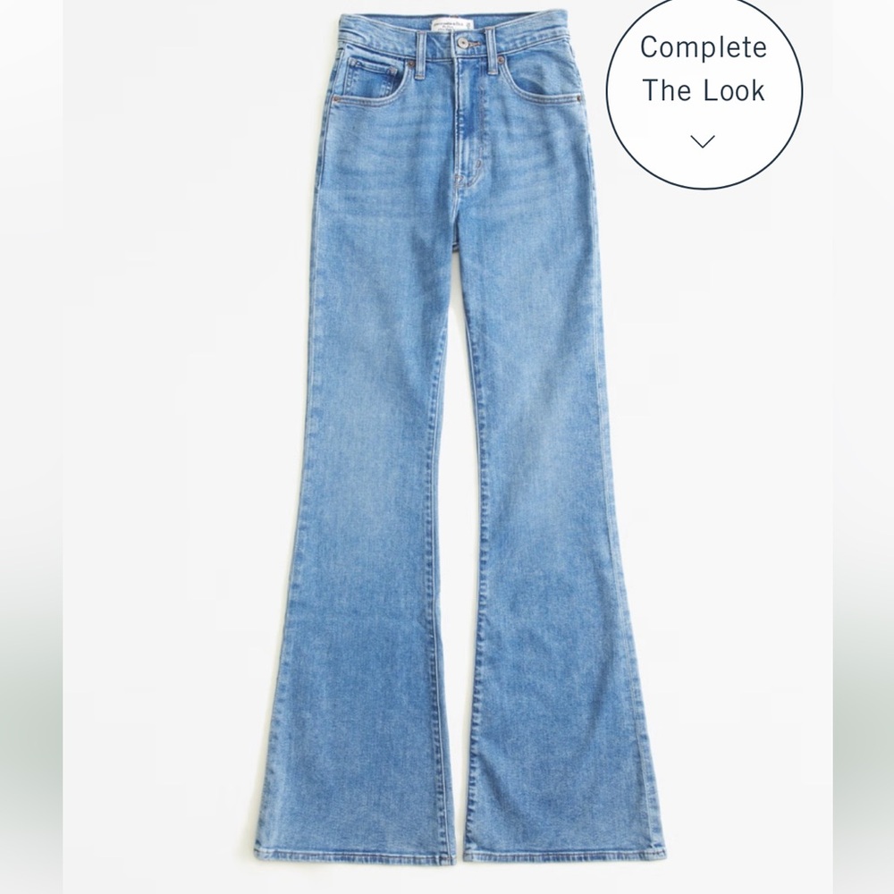 Abercrombie & Fitch Ultra High Rise Stretch Flare Jean, 12/31 Regular